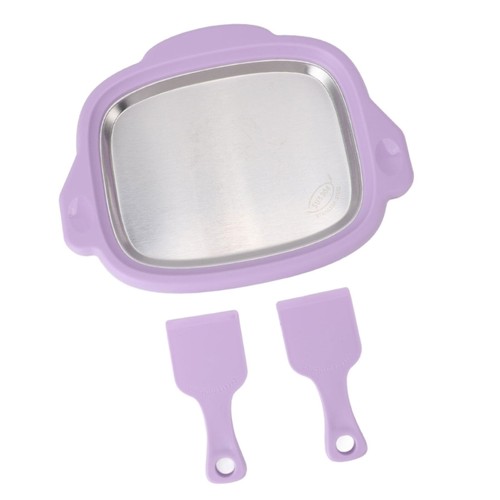 Ice cream maker pan with - ice,