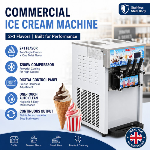 Commercial soft serve - serve, ice